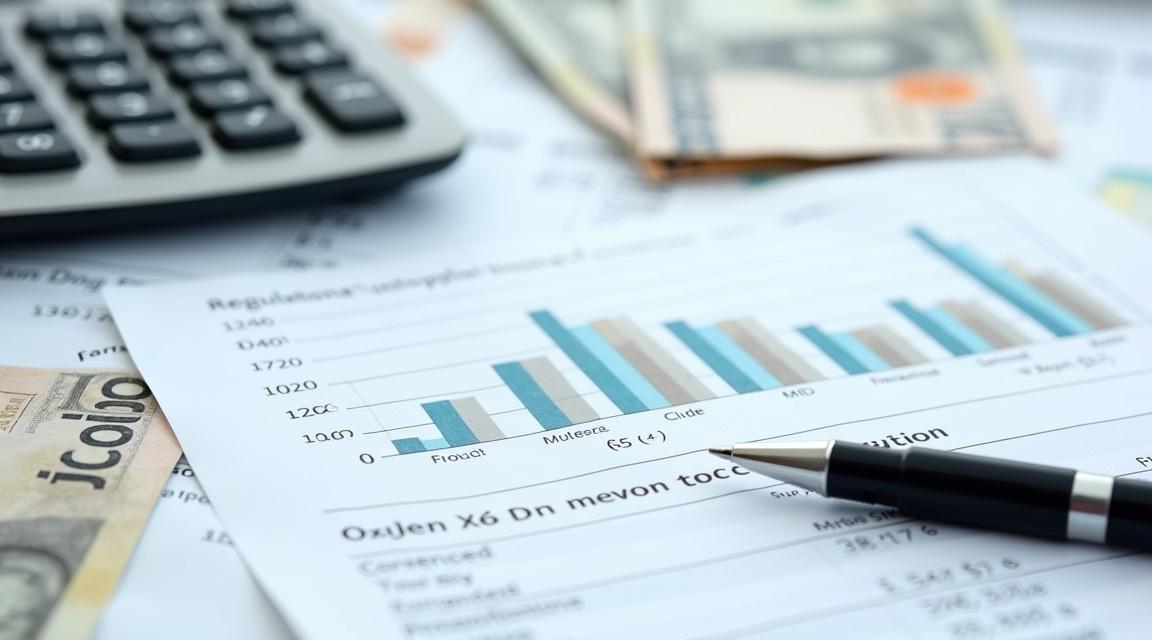 Documentos financieros y calculadora simbolizando la transparencia regulatoria en el mercado crediticio peruano.